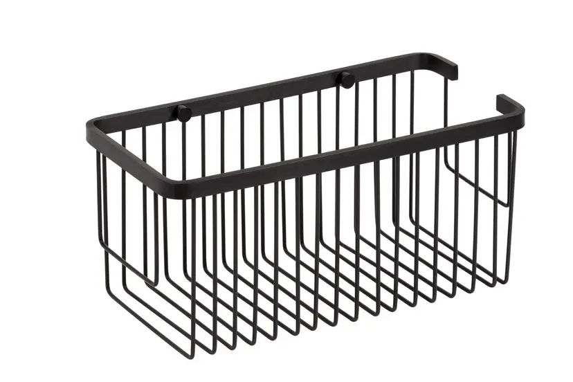 Contenedor panier frontal Baho negro mate para ducha