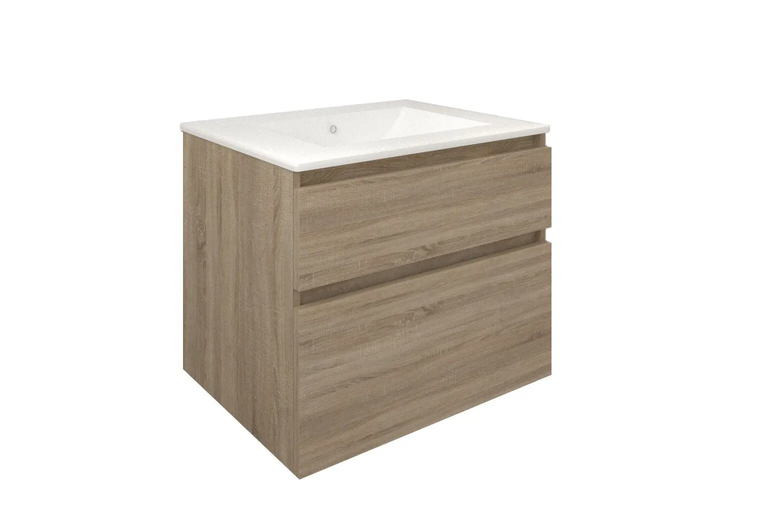 Mueble de baño suspendido Baho MANNING roble cambrián 80 cm