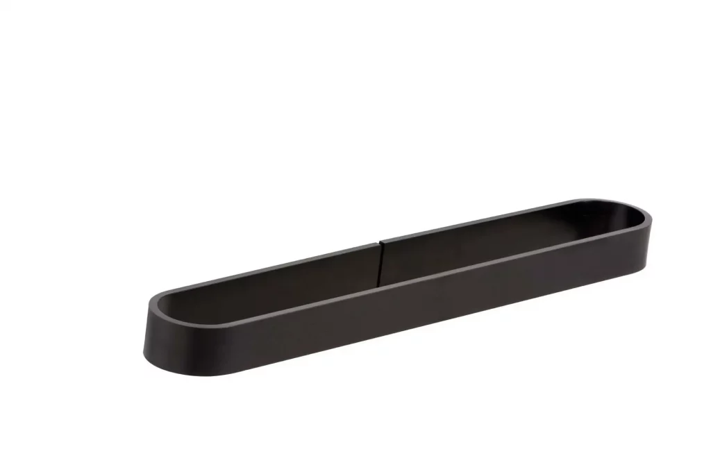 Toallero LOOPS negro mate 40 cm