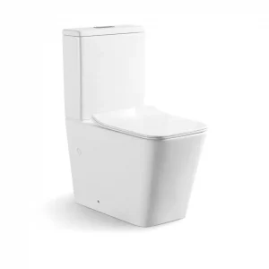 Inodoro compacto carenado Baho ERIO con Rimless y nano Glaze